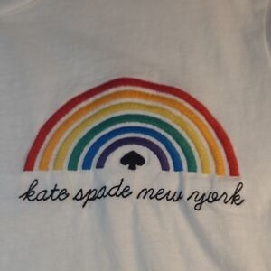 kate spade Pride Rainbow White Shirt Size Xl